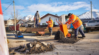 Se realizan permanentemente trabajos de bacheo