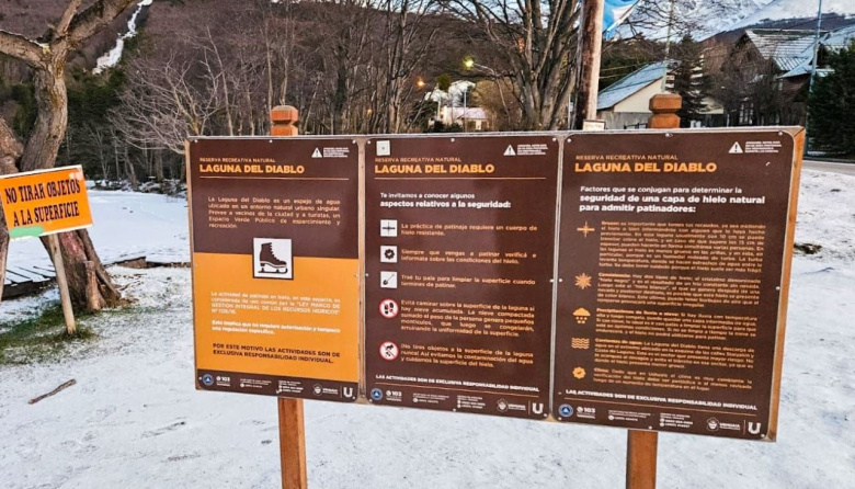 El Municipio informará a diario si la Laguna del Diablo está apta para patinar
