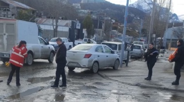 Conductor con golpe en la cabeza tras embestido por detrás por otro vehículo