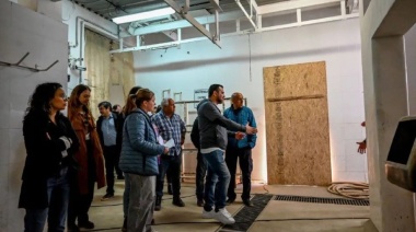 Vuoto recorrió las obras de refuncionalización de la planta de faena