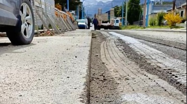 Se trabaja en la recuperación vial de calle Bouchard