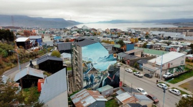 Obreros del Fin del Mundo: el nuevo mural de Mercedes Chiesa
