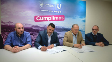 El Municipio de Ushuaia y el "Instituto Universitario" Juan Vucetich firmaron un convenio de asistencia técnica