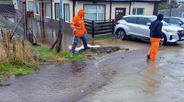 Intervienen zonas anegadas por las intensas precipitaciones