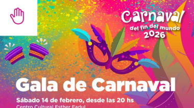 "Gala de Carnaval": Este sábado 14 en el Centro Cultural Esther Fadul