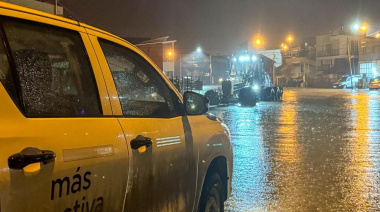 Operativo de asistencia ante los requerimientos vecinales por  la intensidad de lluvia caída