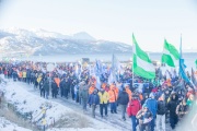 Ushuaia marchó a favor de Tierra del Fuego